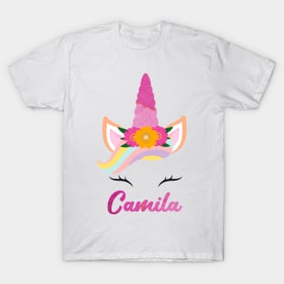 Name Camila unicorn lovers T-Shirt